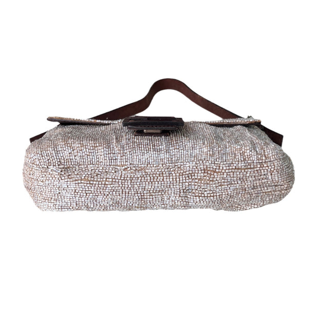 Sold Fendi Baguette Shoulder bag with Cream Beads