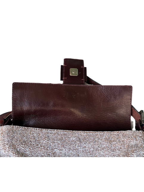 Sold Fendi Baguette Shoulder bag with Cream Beads