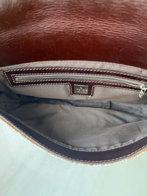 Sold Fendi Baguette Shoulder bag with Cream Beads