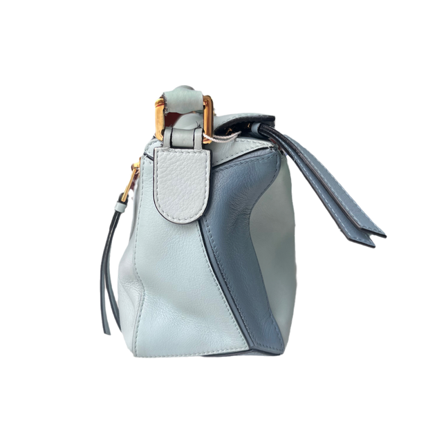 Loewe Puzzle Small Multi tone Blue Leather Crossbody Bag