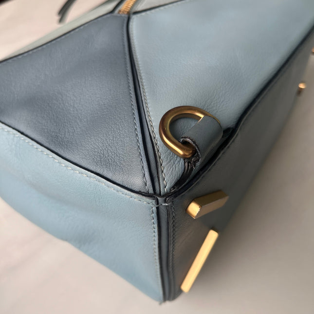 Loewe Puzzle Small Multi tone Blue Leather Crossbody Bag