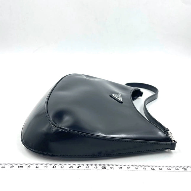 Sold Prada Cleo Black leather shoulder bag
