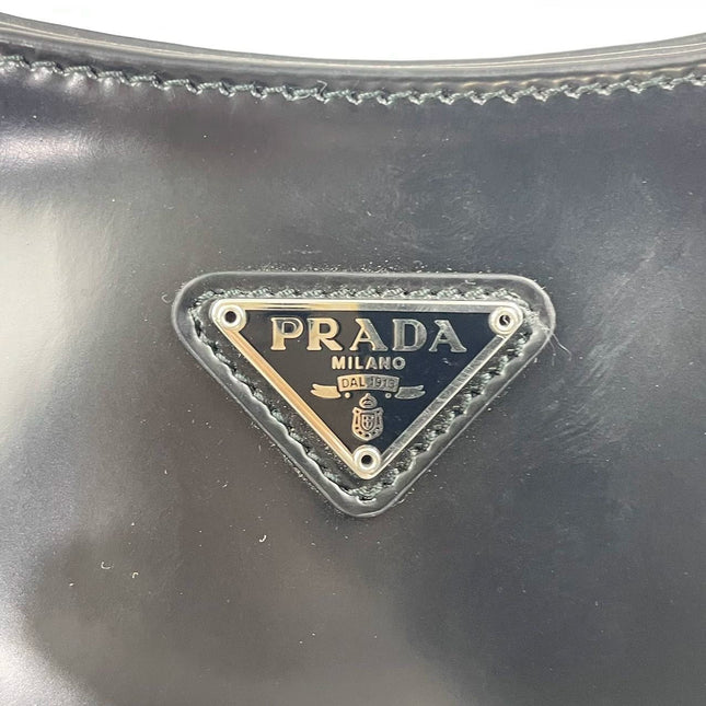 Sold Prada Cleo Black leather shoulder bag