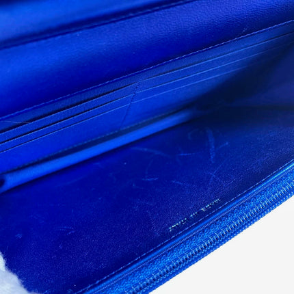 Sold Chanel Boy WOC Wallet on Chain Half Flap Blue Patent Leather