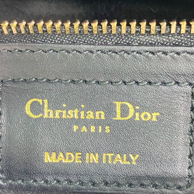 Sold Dior Saddle Medium leather Black Smooth Leather