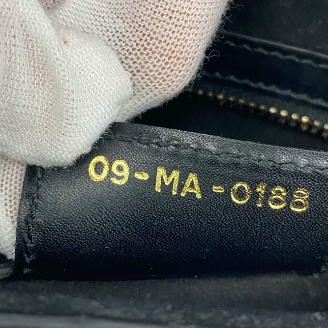 Sold Dior Saddle Medium leather Black Smooth Leather