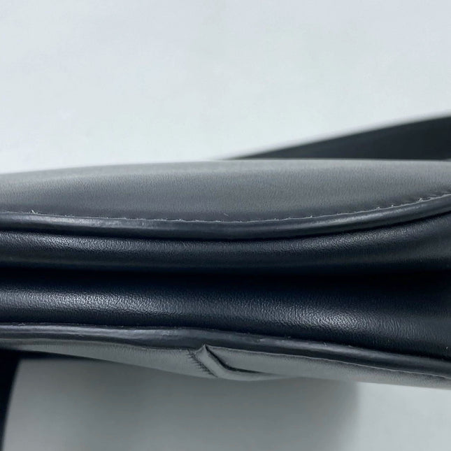Sold Dior Saddle Medium leather Black Smooth Leather