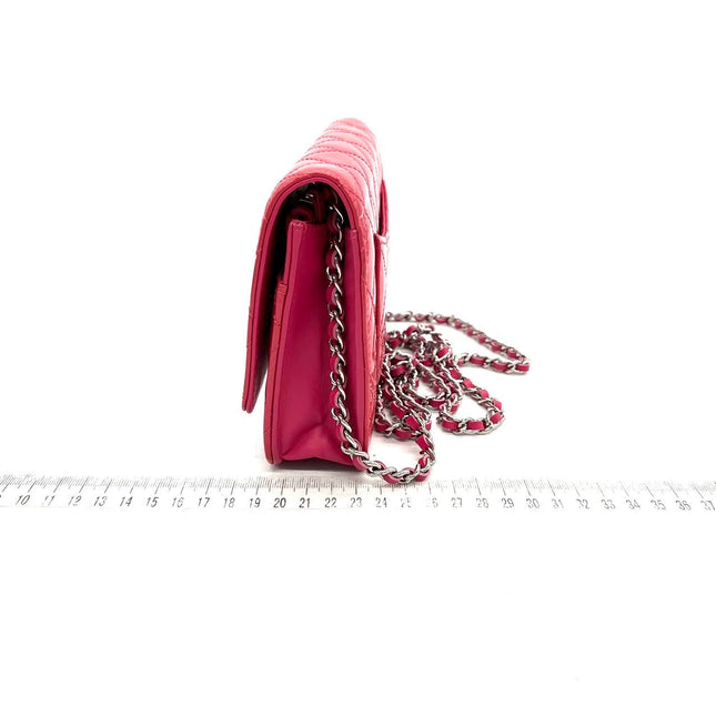 Sold Chanel Classic WOC Wallet on Chain Fuchsia Patent Leather