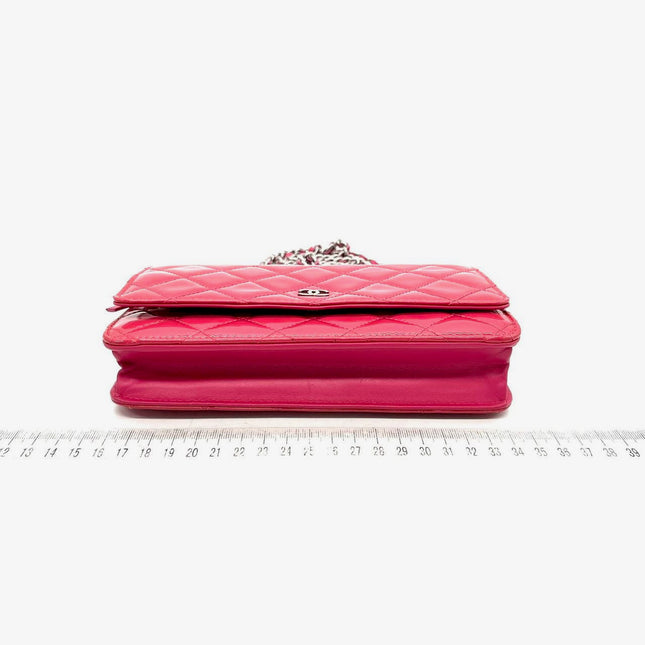 Sold Chanel Classic WOC Wallet on Chain Fuchsia Patent Leather