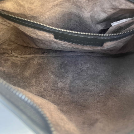 Sold Bottega Veneta Intrecciato Hobo Bag Medium Charcoal Black Lambskin leather