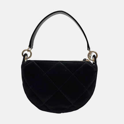 Chanel Wallet on Chain Classique rabat en cuir grainé noir, finition argentée