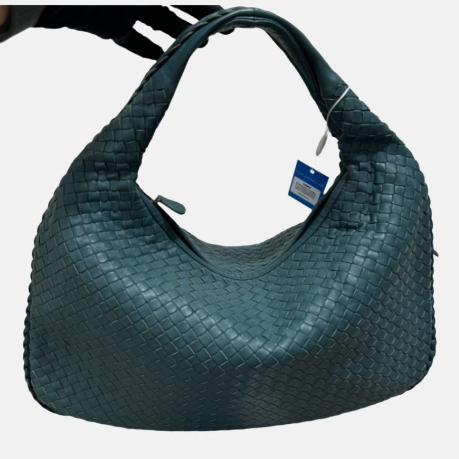 Bottega Veneta Hobo Bag Medium Lambskin leather Teal 45cm-Luxbags