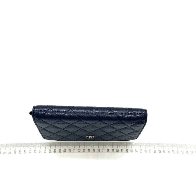 Sold Chanel Wallet on Chain WOC Navy Caviar Leather with Silver hardware