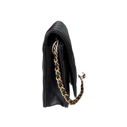 Sold Chanel Wallet on Chain WOC Black Caviar Leather with Gold hardware