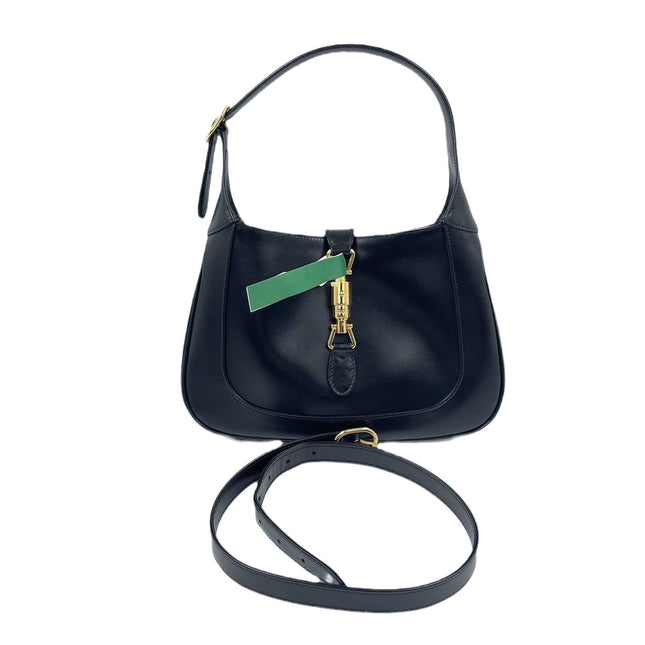 Sold Gucci Jackie 1961 Black Leather Bag with Adjustable Strap