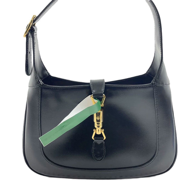 Sold Gucci Jackie 1961 Black Leather Bag with Adjustable Strap