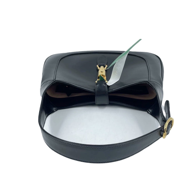 Sold Gucci Jackie 1961 Black Leather Bag with Adjustable Strap