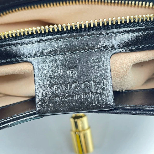 Sold Gucci Jackie 1961 Black Leather Bag with Adjustable Strap