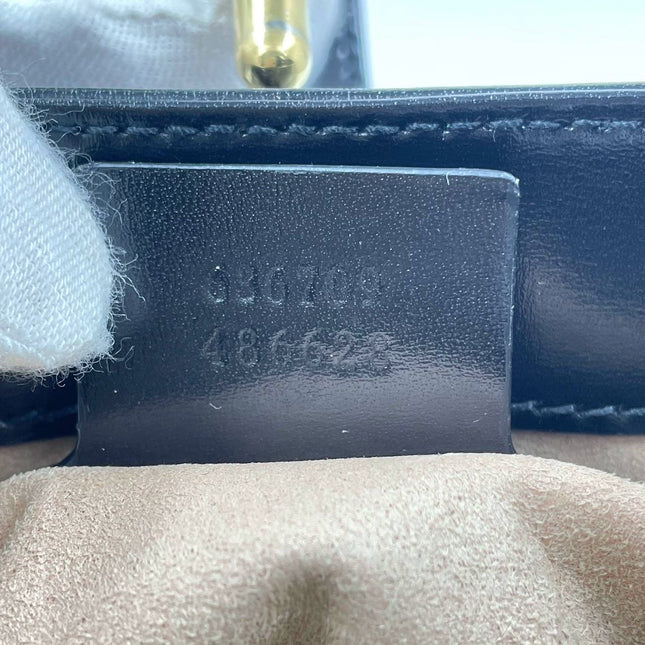 Sold Gucci Jackie 1961 Black Leather Bag with Adjustable Strap