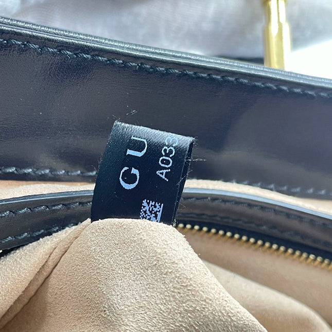 Sold Gucci Jackie 1961 Black Leather Bag with Adjustable Strap