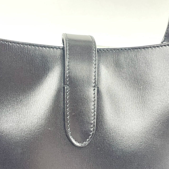 Sold Gucci Jackie 1961 Black Leather Bag with Adjustable Strap