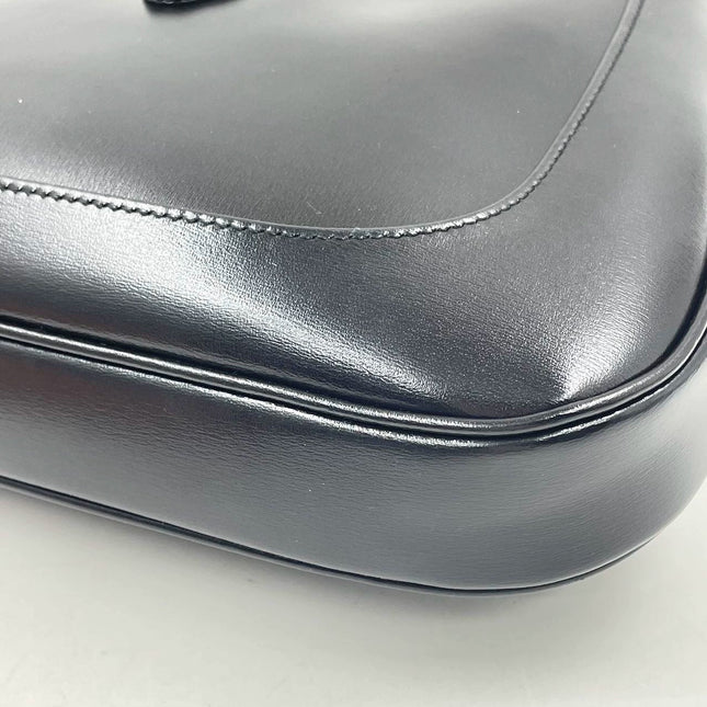 Sold Gucci Jackie 1961 Black Leather Bag with Adjustable Strap