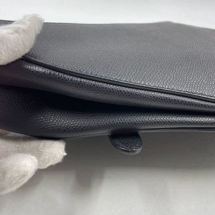 Sold Dior Saddle Black Medium Grained Leather Handbag with Gold Hardware