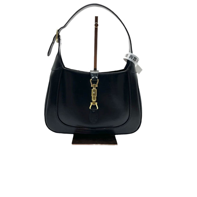 Sold Gucci Jackie 1961 Black Leather Bag with Adjustable Strap-Luxbags