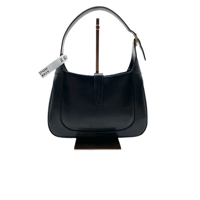 Sold Gucci Jackie 1961 Black Leather Bag with Adjustable Strap