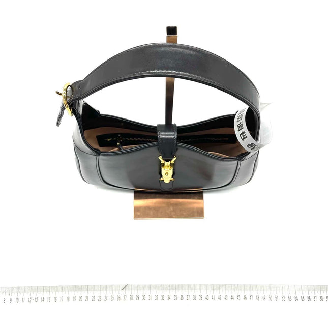 Sold Gucci Jackie 1961 Black Leather Bag with Adjustable Strap
