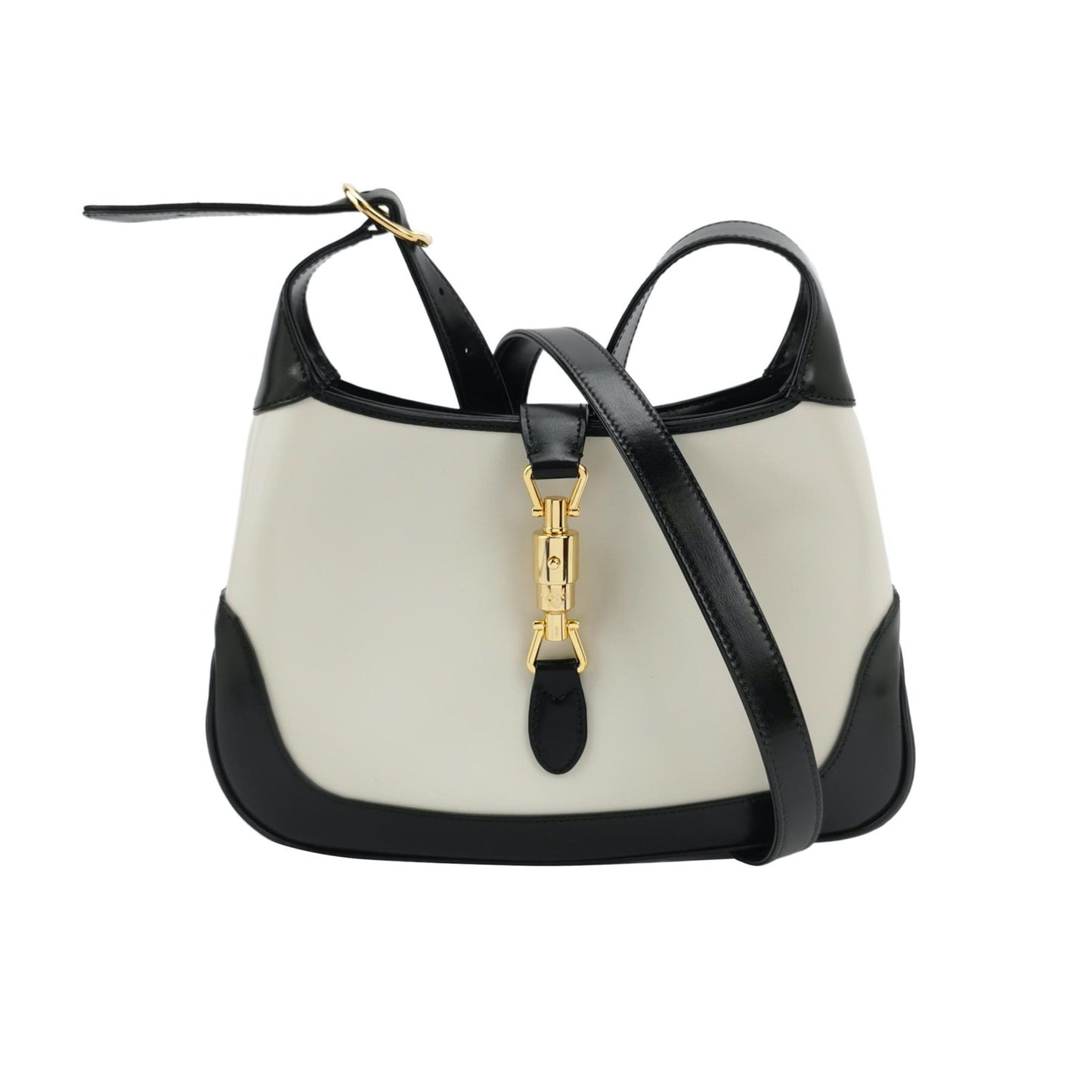 Sold Gucci Jackie 1961 Black & White Leather Bag Small