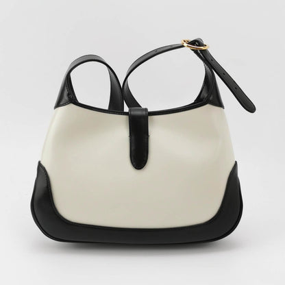 Sold Gucci Jackie 1961 Black & White Leather Bag Small