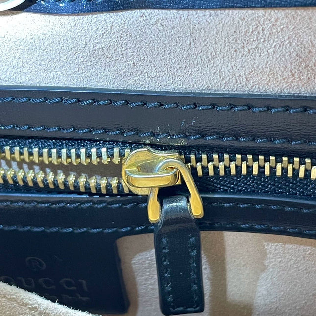Sold Gucci Jackie 1961 Black Leather Bag with Adjustable Strap
