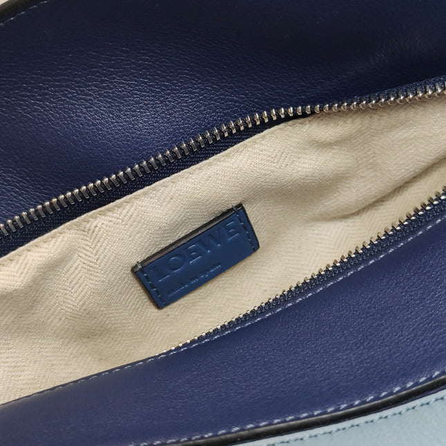 Loewe Puzzle Medium Tricolor Navy Leather bag