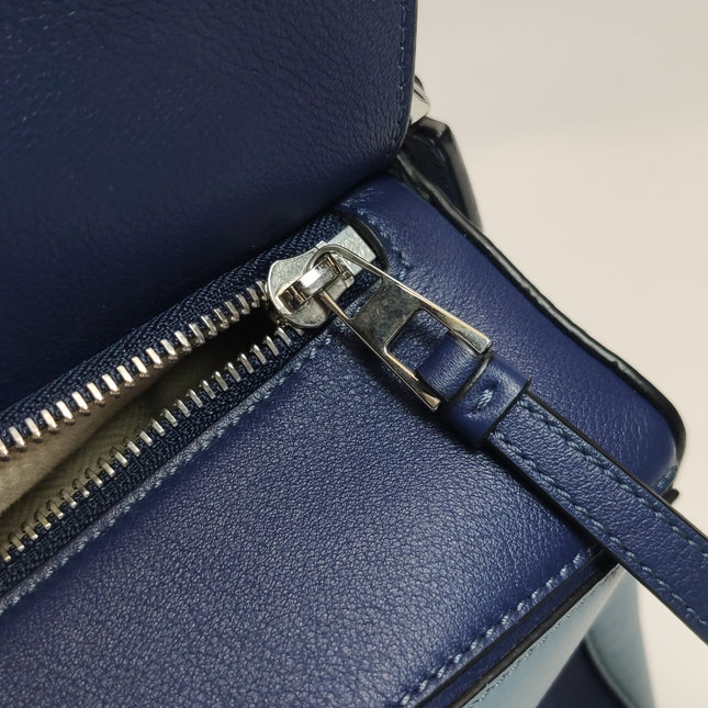 Loewe Puzzle Medium Tricolor Navy Leather bag