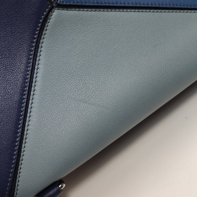 Loewe Puzzle Medium Tricolor Navy Leather bag