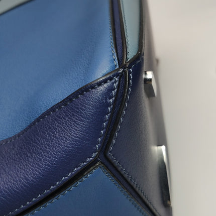 Loewe Puzzle Medium Tricolor Navy Leather bag