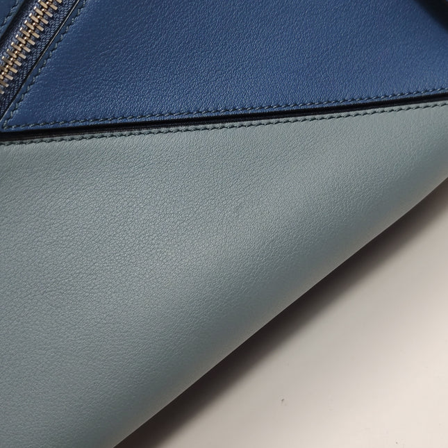 Loewe Puzzle Medium Tricolor Navy Leather bag