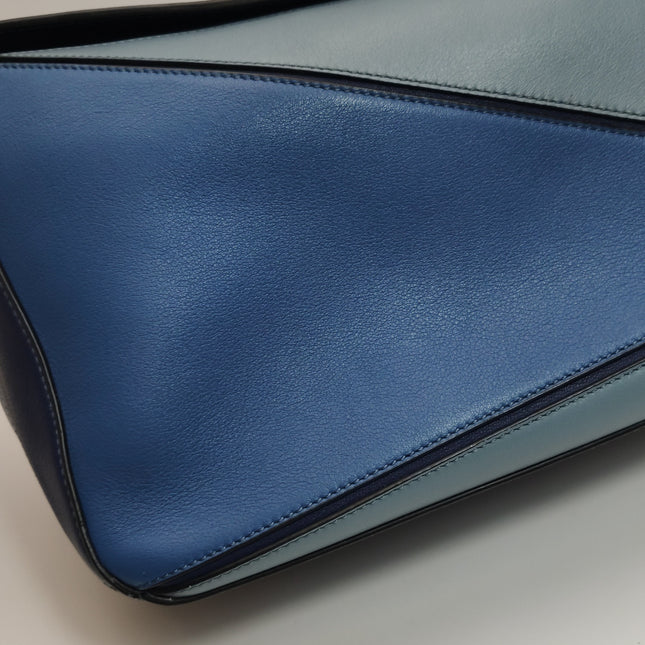 Loewe Puzzle Medium Tricolor Navy Leather bag