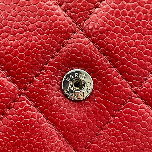 Sold Chanel Wallet on Chain Classic Flap Red Caviar Leather