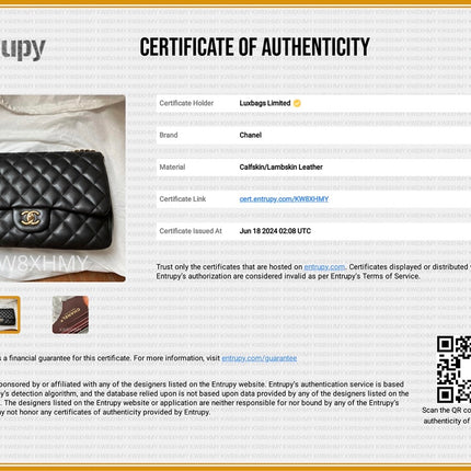 Sold Chanel Classic Flap Jumbo Black Lambskin Leather Single Flap with Gold Hardware