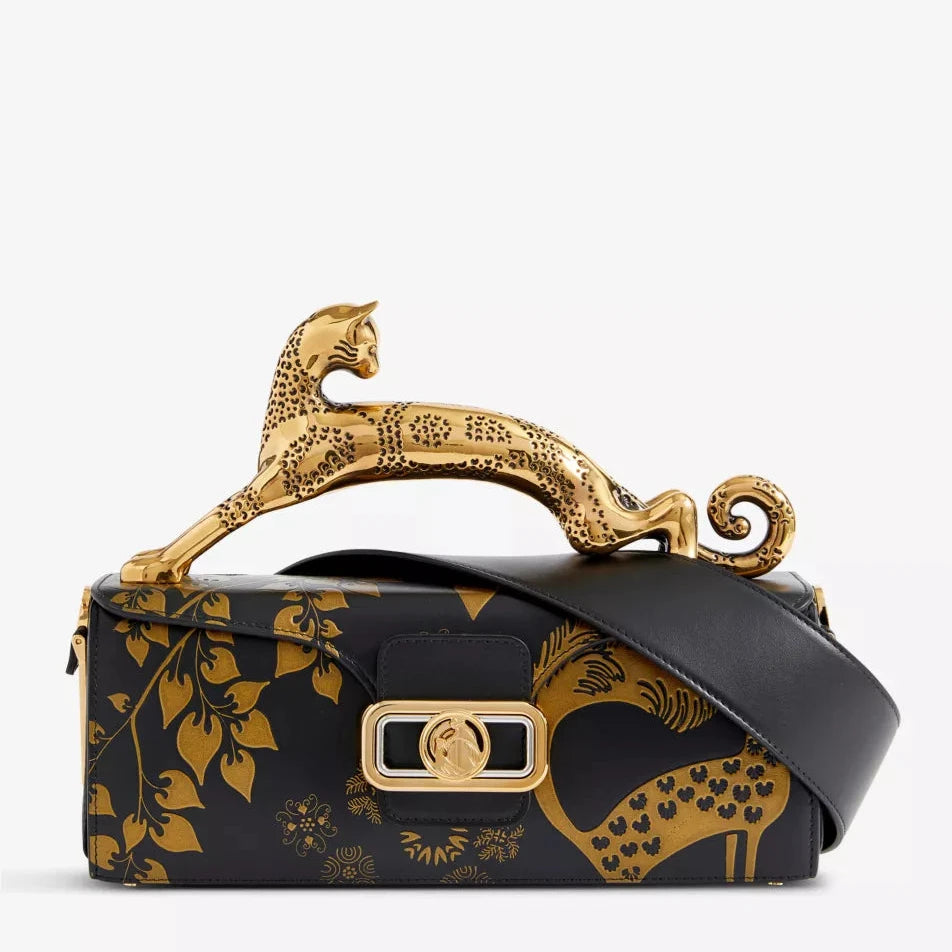 LANVIN Rateau Pencil Cat leather shoulder bag-Luxbags