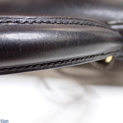 Hermès Kelly 32 Sellier Black Box Leather Gold Hardware with Strap