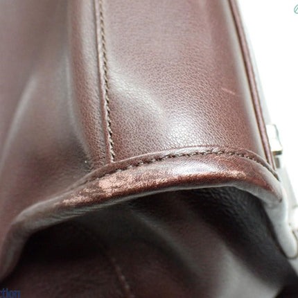 Loewe Amazona 28 in Brown Calfskin Leather and Silver-tone Hardware