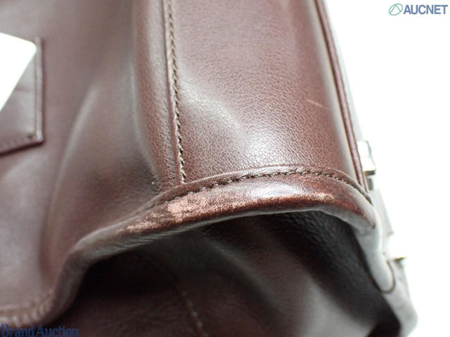 Loewe Amazona 28 in Brown Calfskin Leather and Silver-tone Hardware