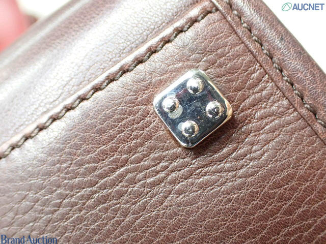 Loewe Amazona 28 in Brown Calfskin Leather and Silver-tone Hardware