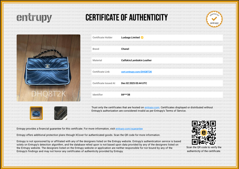 Chanel Chevron Flap Bag in Quilted Lambskin Leather with Gold tone Hardware