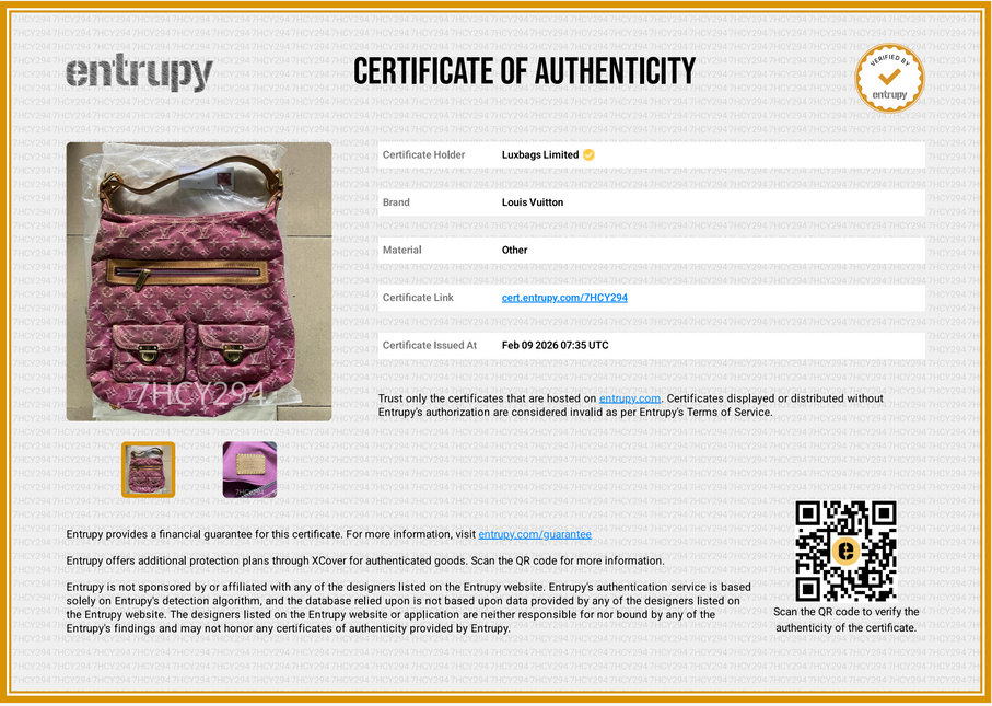 Louis Vuitton Monogram Pink Denim Baggy GM Large Shoulder Bag