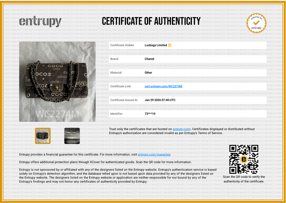 Chanel Classic Flap Diamond Stitch 2002 Black Denim with Coco Logo Prints 24k Gold HW