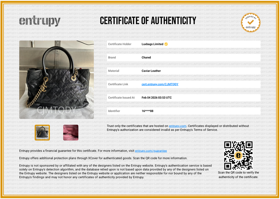 Chanel Shiva Tote Black Quilted Shiny Caviar Leather Gold Hardware